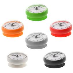 7.5cm Silicone Waterproof Sucker Clock for Kitchen Bathroom 