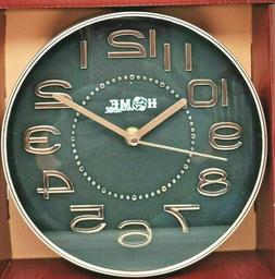 7.9 Inch Round Wall Clock, Silent Non Ticking Quartz Battery