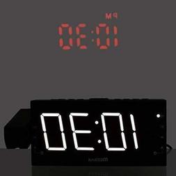 Mesqool 7" Projection Alarm Clock for Bedrooms Ceiling Kitch
