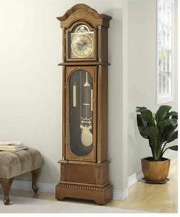 71.63" Grandfather Clock Large Chiming Hourly Chimes Wooden 