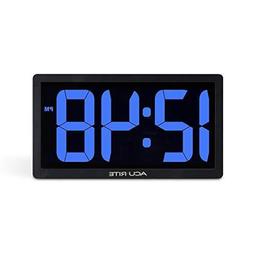 AcuRite 75152M Oversized LED Clock with Indoor  Assorted Siz