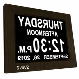 Svinz 8&rsquo;&rsquo; Extra Large Digital Calendar Day Clock For Eld