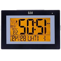 hito 9.5� Large Digital Battery Atomic Alarm Clock Desk Wa