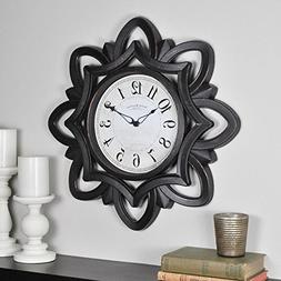 FirsTime 99659 Rosette Wall Clock, Oil Rubbed Bronze