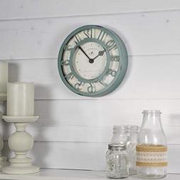 FirsTime & Co. 99663 Sage Raised Wall Clock, 8", Green