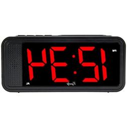 Equity by La Crosse 75907 1.8" LED Simple Set Alarm Clock wi