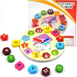 GYBBER&MUMU Little Star Wooden Blocks Toys Digital Geometry 