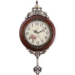 Ultra Mute Silent Quartz Movement Wooden Wall Clock With Swi