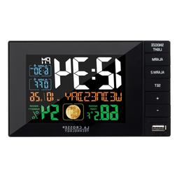 La Crosse Technology C87207 C87061 Color Dual Alarm Clock wi