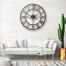 LightInTheBox 20" H Country Style Metal Wall Clock Home D&eacute;c