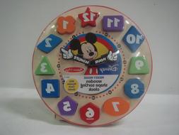 Melissa & Doug Disney Mickey Mouse Wooden Shape Sorting Cloc