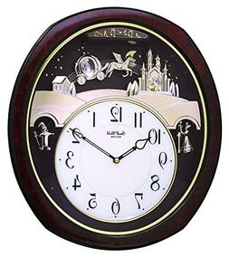 Rhythm Small World Musical Motion Wall Clock - Princess Fant