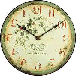 Roger Lascelles French Vineyard Wall Clock, 14.2-Inch