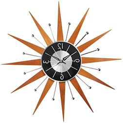 Telechron Wooden Starburst Clock