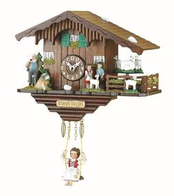 Trenkle Kuckulino Black Forest Clock Swiss House with turnin