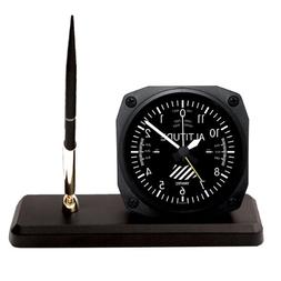 Trintec Altitude Altimeter Desk Pen Set with Alarm Clock Mod