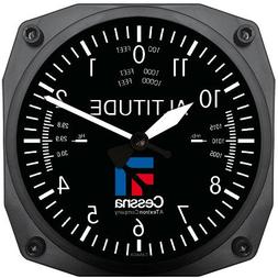Trintec Cessna Altimeter Clock 6.5" Square with Logo