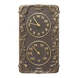 Whitehall Products Acanthus Combo Clock, French Bronze by Wh