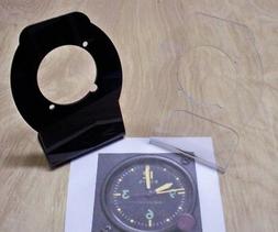 Aircraft clock stand, aviation,7 o'clock arm, A-11 military 