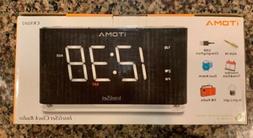 iTOMA Alarm Clock with FM Radio, Dual Alarm, Night Light, Au