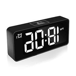 With Dual Alarm, Usb Charging Port, 12/24 Hours, Adjustable 