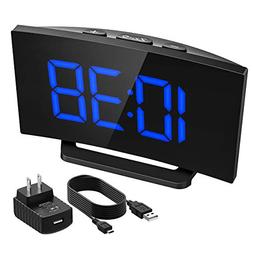 Mpow Digital Alarm Clock, Curved Screen Clock with 3.75''Dia