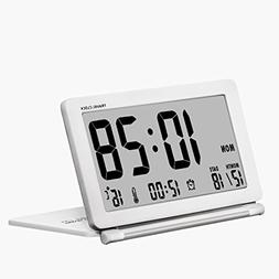 Alarpro Digital Alarm Clock Battery Operated for Travel with