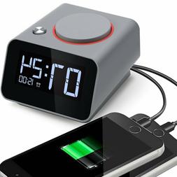 Alarm Clock Charger,Digital Alarm Clock For Bedroom,With Dua