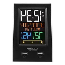 New LA Crosse Technology Alarm Clock Charging Station With 2