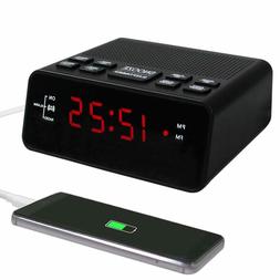 Alarm Clock Fm Digital Radio For Bedrooms With Usd Charger R