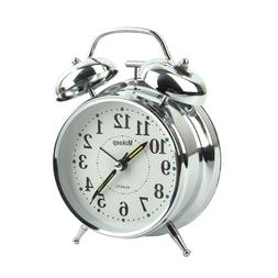 Alarm Clock for Heavy Sleepers 4" Twin Bell Vintage Alarm Cl