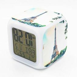 Boyan Led Alarm Clock France Paris Eiffel Tower Design Creat