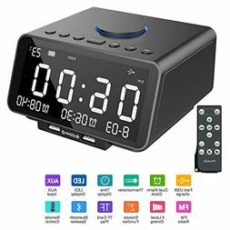 Alarm Clock Radio 5.5 Inch Digital Radio Bluetooth Speaker w