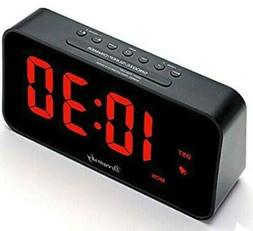 DreamSky 7.3" Large Alarm Clock Radio with FM Radio and USB 