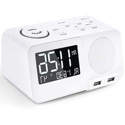 Alarm Clock Radio FM Digital Led Display Radio with USB Port