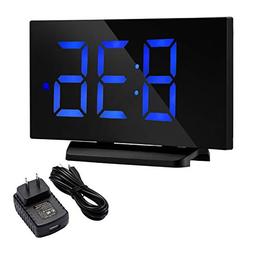 TOPELEK Alarm Clock, 5'' LED Display Digital Alarm Clock wit