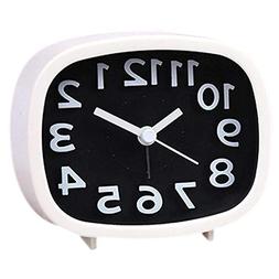 - Non Ticking Alarm Clock Battery Powered Bedside Silent Sim