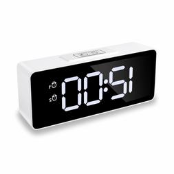 For Bedrooms, Shayson 6.5" Led Display Clocks With Dual Alar
