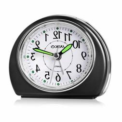 For Bedrooms, Meko Small Battery Powered Travel Clock With S