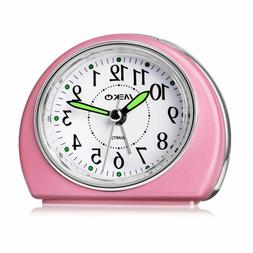 For Bedrooms, Meko Small Battery Powered Travel Alarm Clock 