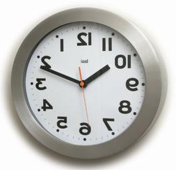 Aluminum Wall Clock with Large Bold Numbers