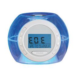 Ambient Color Changing Night Light Alarm Clock with Nature S