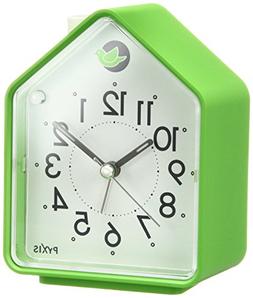 Seiko Analog Alarm Clock Chirping Bird Green NR434M