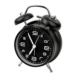 Analog Alarm Clock Vintage Retro Classic Bedroom Bedside Bat