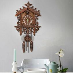 Antique Wooden Cuckoo Wall Clock for Bedroom Living Room Off