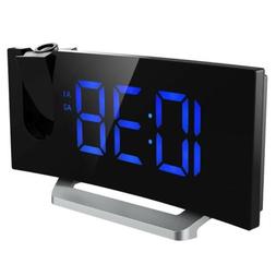 Mpow Arc Led Projection Alarm Clock with USB Charger Radio S