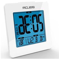 Hstyle Atomic Digital Desk Alarm Clock,Displays Time, Date, 
