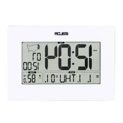 BALDR B0311 Atomic Wall Clock Dual Alarm LCD Display Calenda