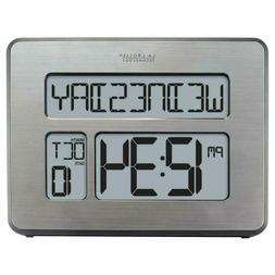Atomic Full Calendar Clock With Extra Large Digits For The E