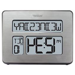 Atomic Full Calendar Clock with Extra Large Digits for The E